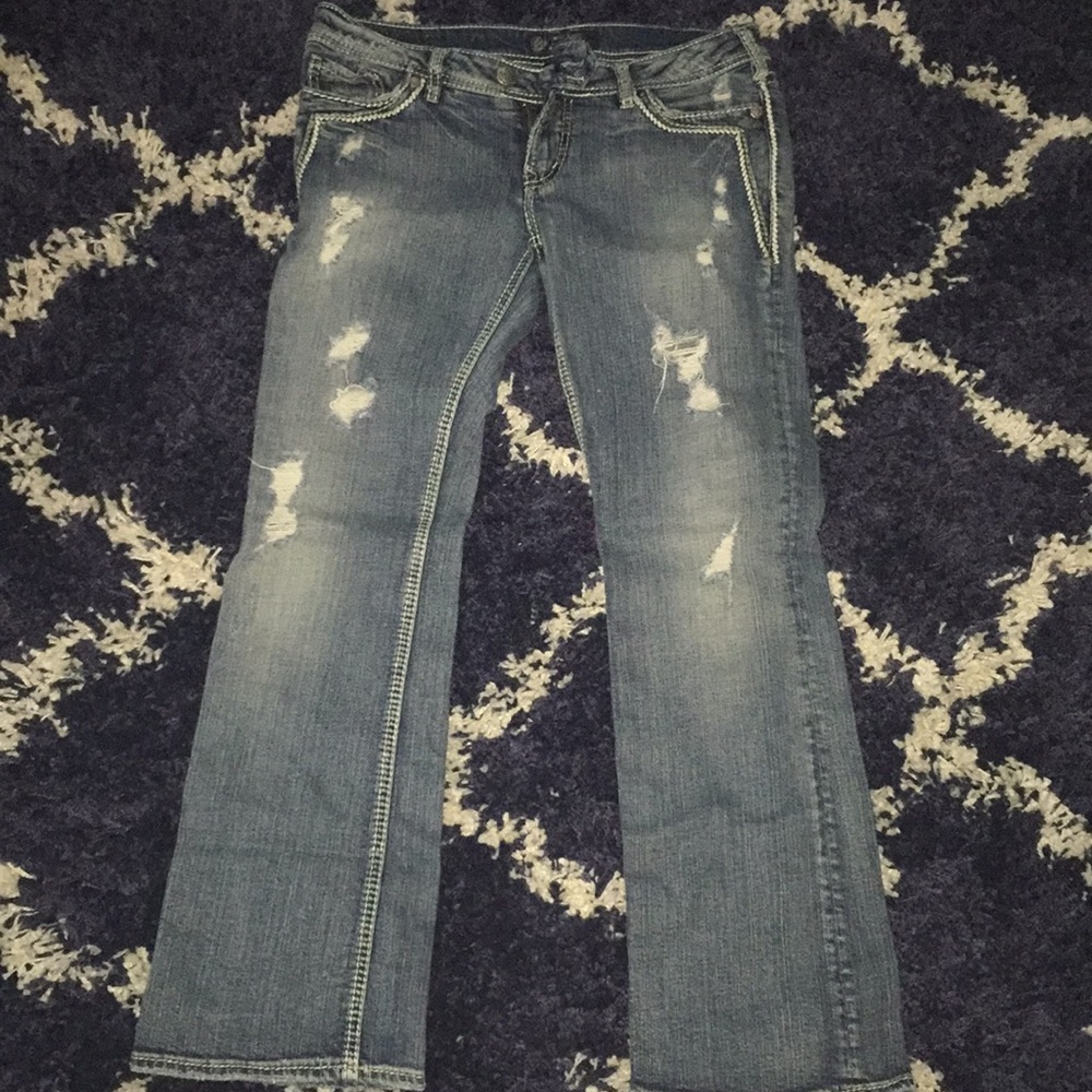 Silver Tuesday jeans ripped size 30/31